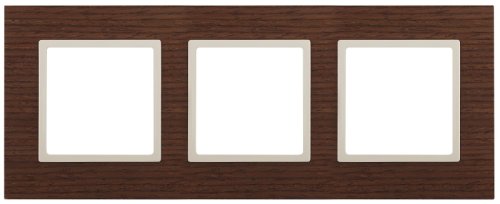 Рамка универсальная Эра Elegance 3-м. дерево дуб/слоновая кость фото Рамка универсальная Эра Elegance 3-м. дерево дуб/слоновая кость картинка